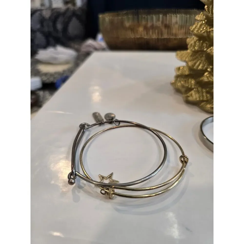 Bulk silver tone charm bracelets